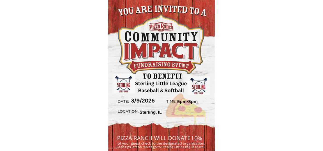 Pizza Ranch Sterling Little League Baseball & Softball Fundraiser
